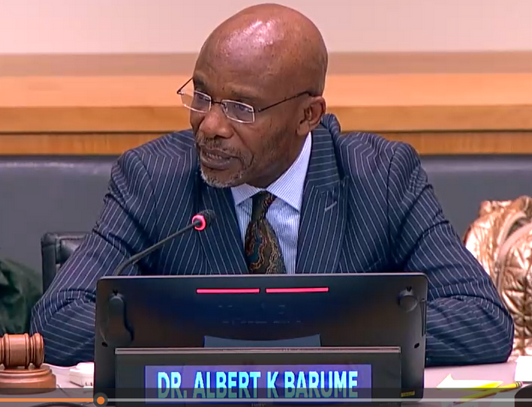 Dr. Albert K. Barume, current UN Special Rapporteur on the Rights of Indigenous Peoples.