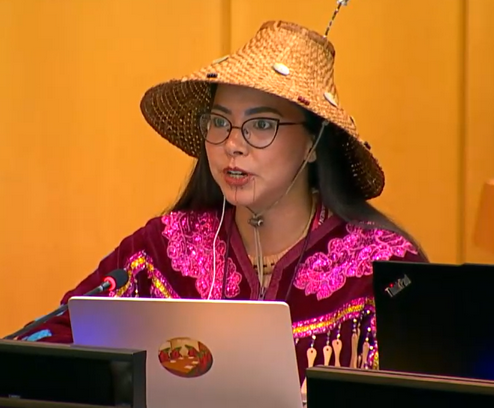 Katisha Pau, representative of the Union of British Columbia Indian Chiefs and the Indigenous Youth Caucus.