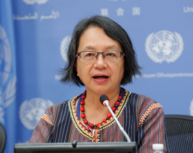 Ms. Victoria Tauli-Corpuz, third Special Rapporteur (2014-2020).